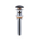 Раковина подвесная моноблок Qtap Virgo 550х430х400 Matt black с донным клапаном QT1811037GMB
