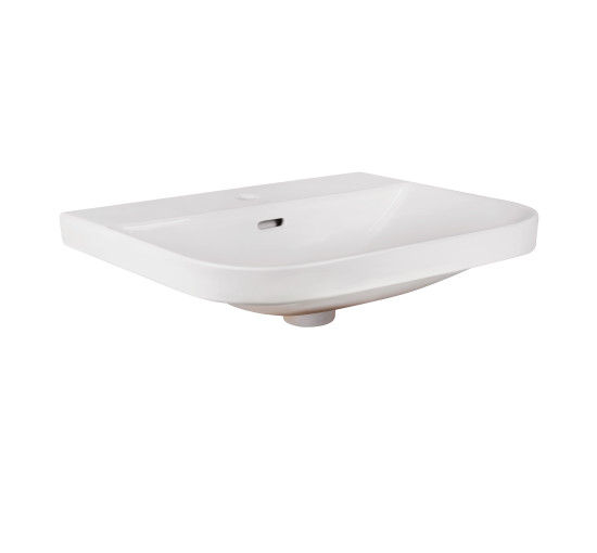 Раковина Qtap Stork 565х475х180 White з донним клапаном QT1511L736W