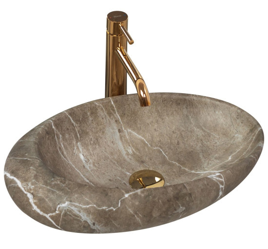 Раковина керамічна на стільницю Rea Roxy B Stone NATURE (7832565104)
