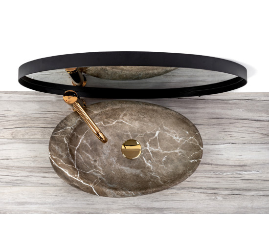Раковина керамічна на стільницю Rea Roxy B Stone NATURE (7832565104)