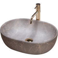 умывальник Rea Lara 35x48,5 beige (REA-U9887)