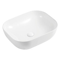 Умивальник накладний VOLLE Volle 1301.004843 490x395x150мм прямокутний білий