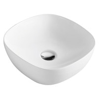 Умивальник накладний IMPRESE i11184 370x370мм квадратний білий