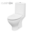 Компакт Cersanit moduo clean on 011 3/5 с дюропластовою крышкой slim с плавным закрыванием и функцией простого снятия