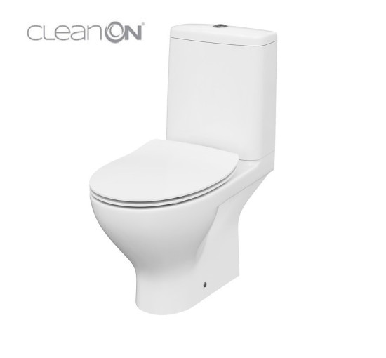 Компакт Cersanit moduo clean on 011 3/5 с дюропластовою крышкой slim с плавным закрыванием и функцией простого снятия