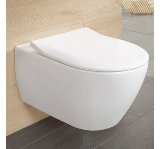 Унитаз подвесной Villeroy & Boch SUBWAY 2.0 Direct Flush с крышкой Soft Close Slim (5614R201)