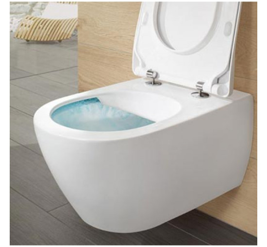 Унитаз подвесной Villeroy & Boch SUBWAY 2.0 Direct Flush с крышкой Soft Close Slim (5614R201)