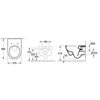 Унітаз підвісний Villeroy & Boch SUBWAY 2.0 Direct Flush з кришкою Soft Close Slim (5614R201)