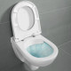 Унітаз підвісний Villeroy & Boch O.NOVO Direct Flush короткий 49 см з кришкою soft-close (5688HR01)