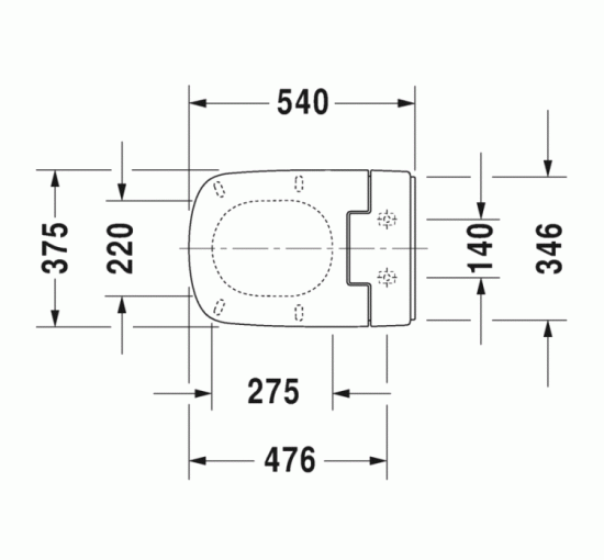 Сидение на унитаз с душем и ПДУ Duravit SensoWash Slim (611200002000300) для DuraStyle