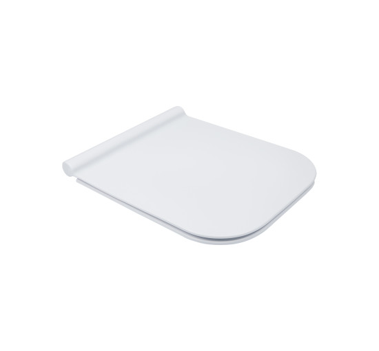 Унитаз-компакт Qtap Cardinal безободковый с сиденьем Soft-close QT0422C666PW