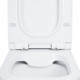 Унитаз-компакт Qtap Cardinal безободковый с сиденьем Soft-close QT0422C666PW