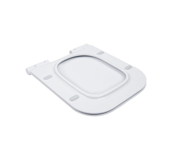 Унитаз-компакт Qtap Cardinal безободковый с сиденьем Soft-close QT0422C666PW