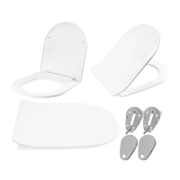 Сидіння для унітазу REA FLAT WHITE ABS