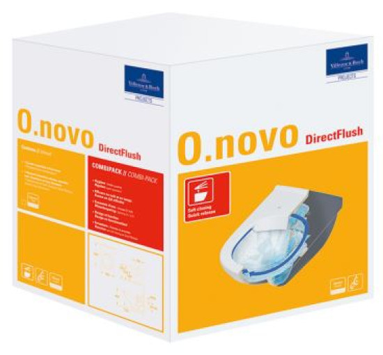 Унитаз подвесной Villeroy & Boch O. NOVO Direct Flush с крышкой soft-close (5660HR01)