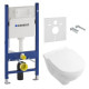 Комплект Унитаз подвесной Villeroy & Boch O.NOVO DirectFlush с сиденьем Slow closing + инсталляция Geberit Duofix (5660HR01+458.126.00.1)