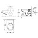 Комплект Унитаз подвесной Villeroy & Boch O.NOVO DirectFlush с сиденьем Slow closing + инсталляция Geberit Duofix (5660HR01+458.126.00.1)