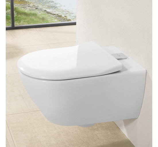 Унитаз подвесной Villeroy & Boch SUBWAY 2.0 Rimless ViFresh без сиденья (5614A1R1)