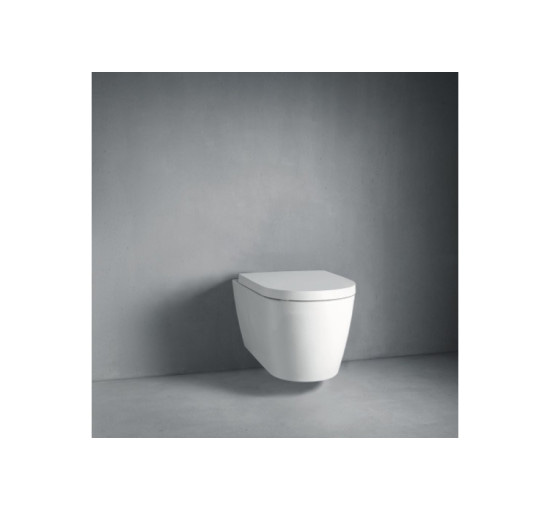 Унитаз подвесной Duravit ME by Starck Rimless 57х37 см с креплением (25290900001) WonderGliss