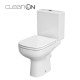 Унитаз-компакт colour 575 011 cleanon 3/5 л с дюропластовым сидением с плавным закрыванием и функцией простого снятия Cersanit