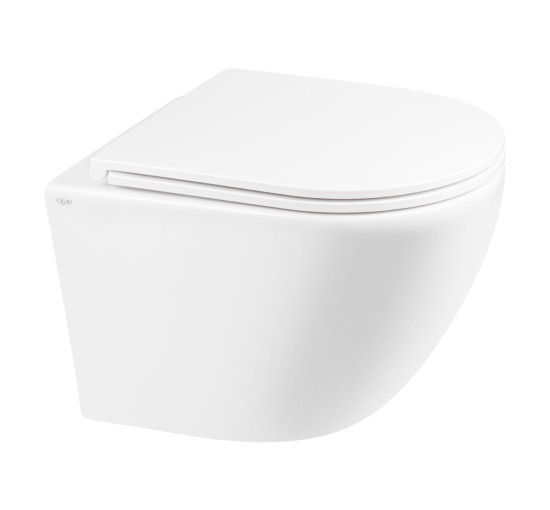 Унитаз подвесной Qtap Robin безободковый с сиденьем Soft-close QT1333046ERW
