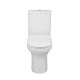 Унитаз-компакт Qtap Aquarius безобидковый с сиденьем Soft-close QT2122C665PW