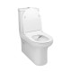 Унитаз-компакт Qtap Aquarius безобидковый с сиденьем Soft-close QT2122C665PW