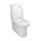 Унитаз-компакт Qtap Aquarius безобидковый с сиденьем Soft-close QT2122C665PW