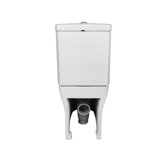 Унитаз-компакт Qtap Aquarius безобидковый с сиденьем Soft-close QT2122C665PW