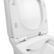 Унитаз-компакт Qtap Aquarius безобидковый с сиденьем Soft-close QT2122C665PW