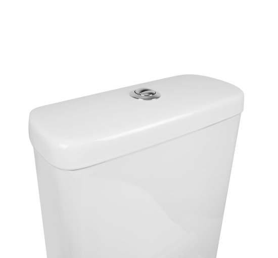 Унитаз-компакт Qtap Aquarius безобидковый с сиденьем Soft-close QT2122C665PW