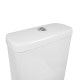 Унитаз-компакт Qtap Aquarius безобидковый с сиденьем Soft-close QT2122C665PW