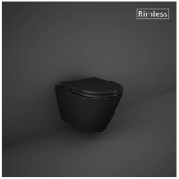 Унітаз підвісний RAK Ceramics FEELING Rimless Matt Black RST23504A