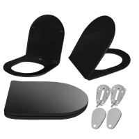 Сидіння для унітазу REA FLAT BLACK