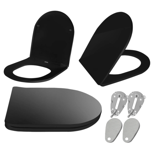 Сидения для унитаза REA FLAT BLACK