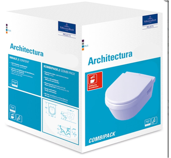 Унітаз підвісний Villeroy & Boch Omnia Architectura з кришкою soft-close (5684H101)