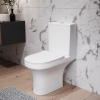 Унитаз-компакт безободковый FlashClean, с сиденьем микролифт AM.PM C45A8800SC Tender