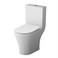 Унитаз-компакт безободковый с сиденьем микролифт Damixa DX86C8600SC Sirius