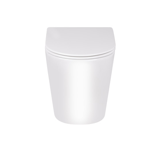Унітаз підлоговий Qtap Swan безобідковий з сідінням Soft-close QT16223178W