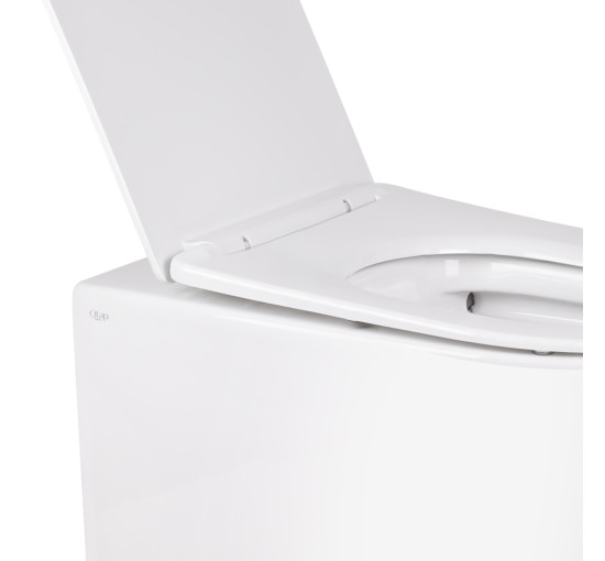 Унітаз підлоговий Qtap Swan безобідковий з сідінням Soft-close QT16223178W