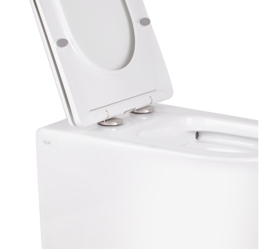 Унітаз підлоговий Qtap Swan безобідковий з сідінням Soft-close QT16223178W