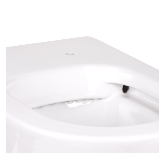 Унітаз підлоговий Qtap Swan безобідковий з сідінням Soft-close QT16223178W
