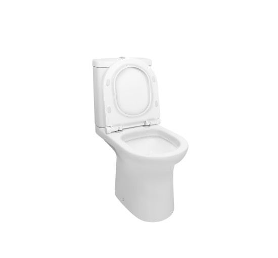 Унитаз-компакт Qtap Kolibri с сиденьем Soft-close QT1022C667PW