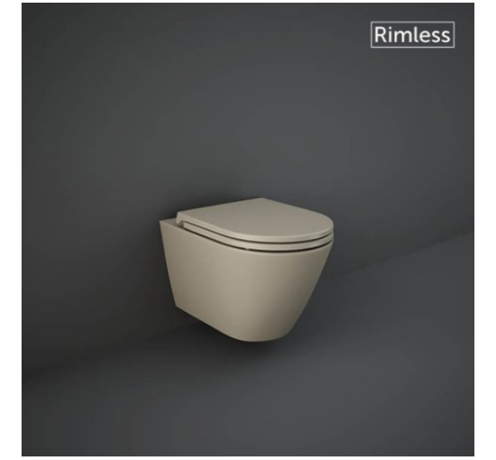 Унітаз підвісний RAK Ceramics FEELING Rimless Matt Cappuccino RST23514A