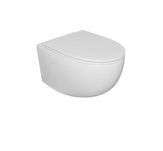 Унитаз подвесной Excellent белый матовый NO BULL-RIM biały MAT с крышкой Soft Close (CESD.MWWCSBLR;CESD.MWCWBLR)