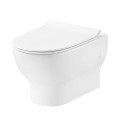 Подвесной унитаз DEVIT Fresh 3120121 безобедочный + крышка тонкая soft-close, quickfix