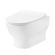 Подвесной унитаз DEVIT Fresh 3120121 безобедочный + крышка тонкая soft-close, quickfix