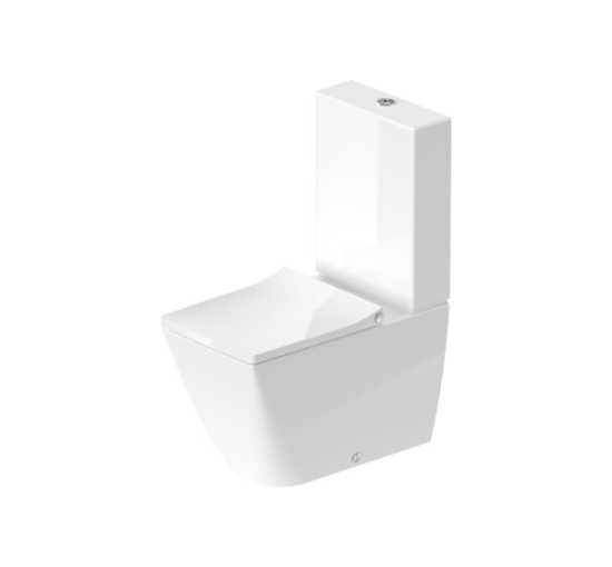 Чаша напольного унитаза Duravit VIU Rimless 65х35 см (2191092000) HygieneGlaze