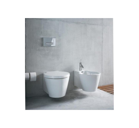 Унитаз подвесной Duravit STARCK 1 57.5х41 см с креплением (02100900641) WonderGliss