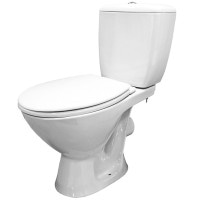 Унітаз-компакт koral 767 011 3/6 л з поліпропіленовим сидінням з металевими кріпленнями Cersanit